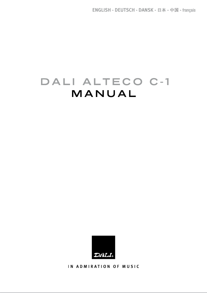 First page image of the manual for Alecto C-1