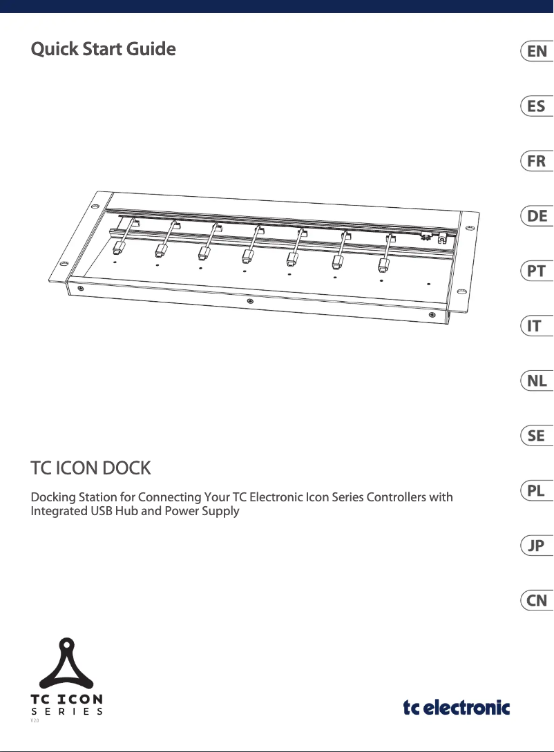 First page image of the manual for TC Icon Dock