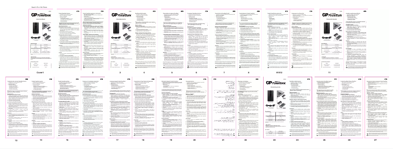 Page 1 of the manual User Manual GP Powerbank XPB23