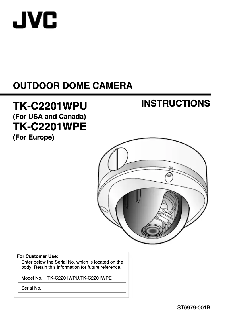 First page image of the manual for TK-C2201WPE