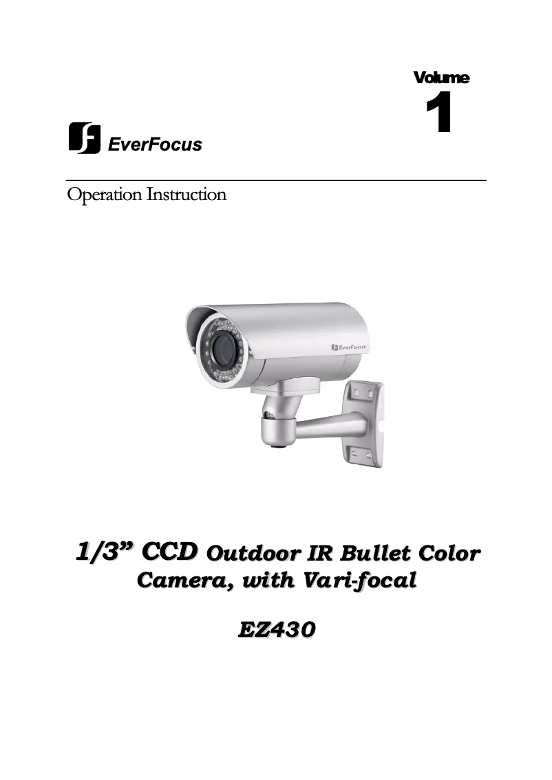 First page image of the manual for EZ430