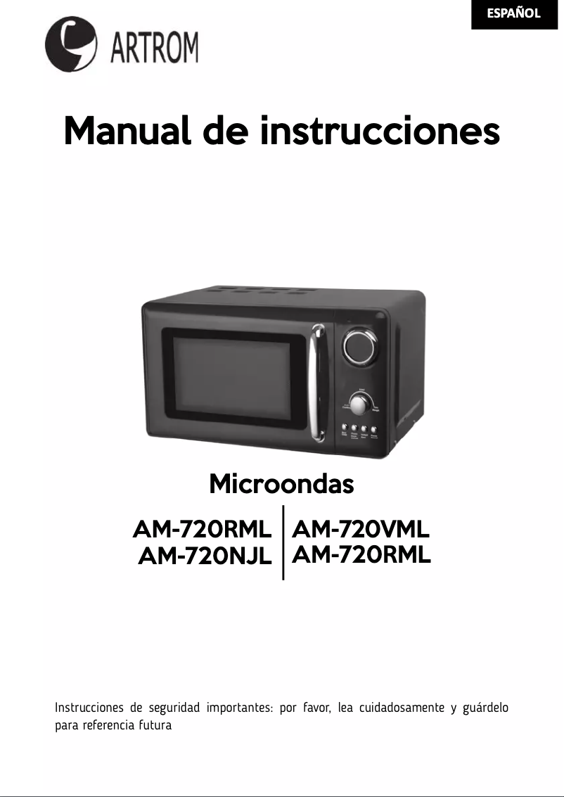 Page 1 of the manual User Manual Artrom AM-720NJL