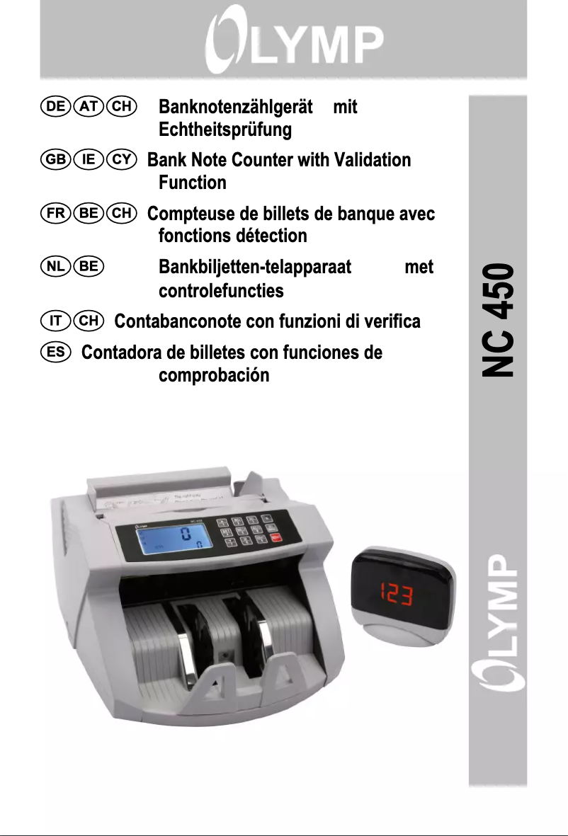 First page image of the manual for NC 450