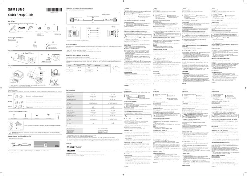 First page image of the manual for HG43EJ470MK
