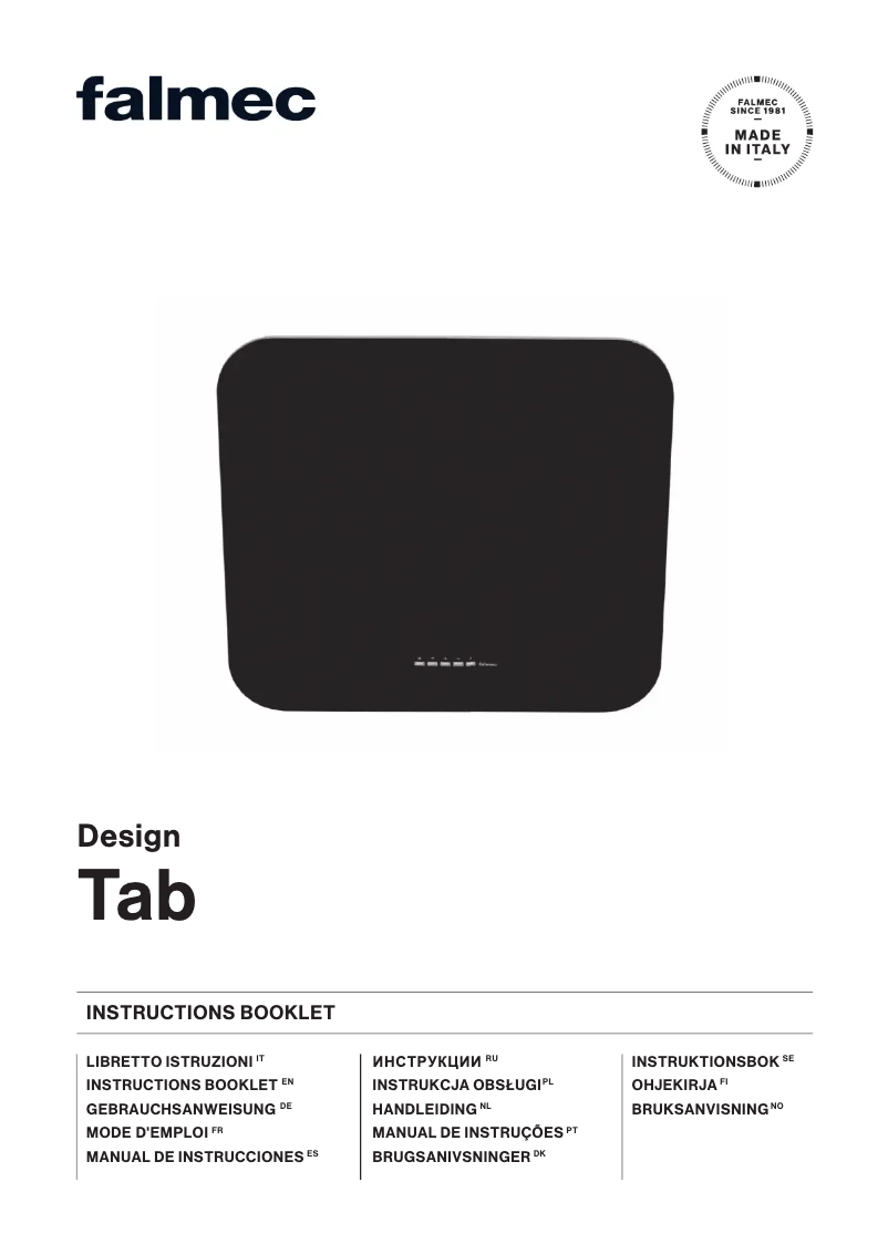 First page image of the manual for Tab