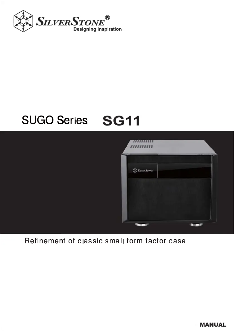 Page 1 of the manual User Manual Silverstone Sugo SG11e