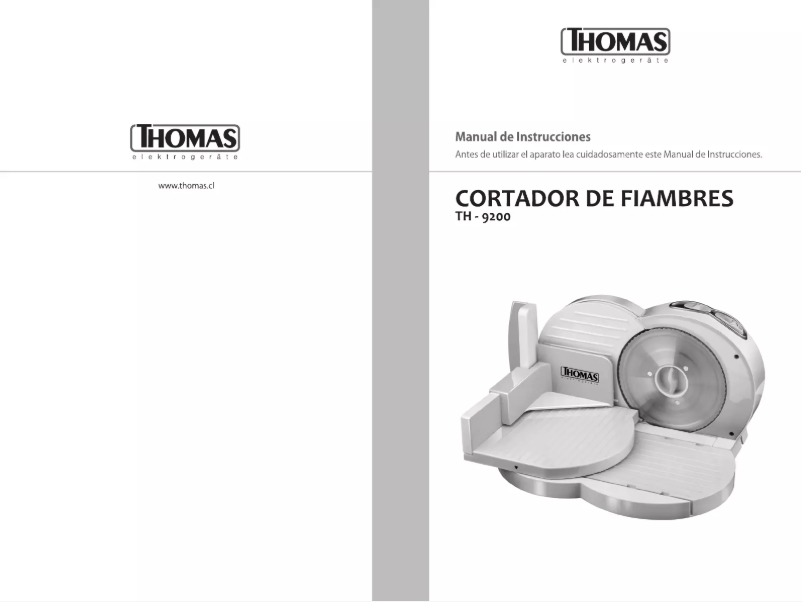 First page image of the manual for TH-9200