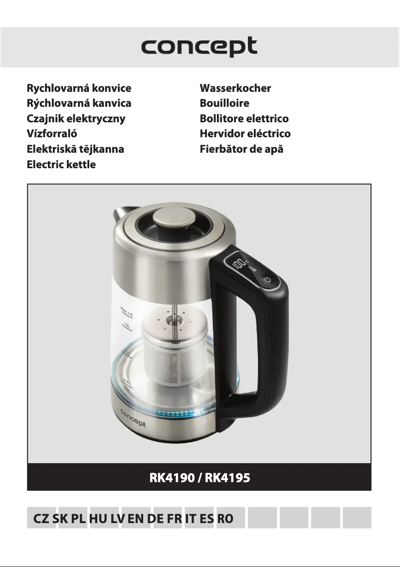 Page 1 of the manual User Manual Concept RK4195