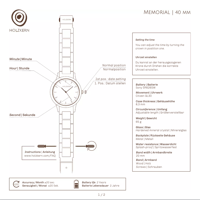 First page image of the manual for Louis