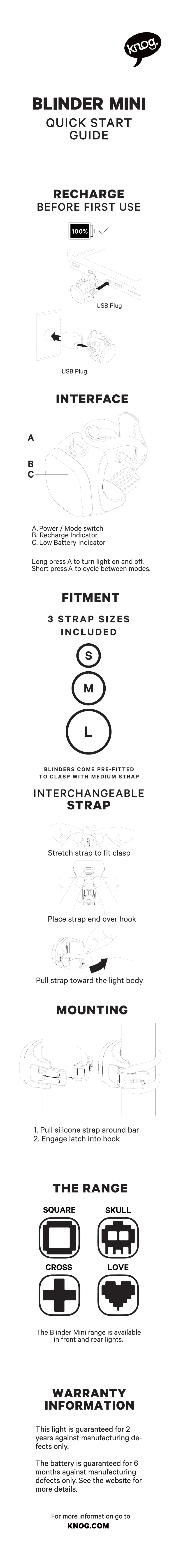 Image de la première page du manuel de l'appareil Blinder Mini Cross