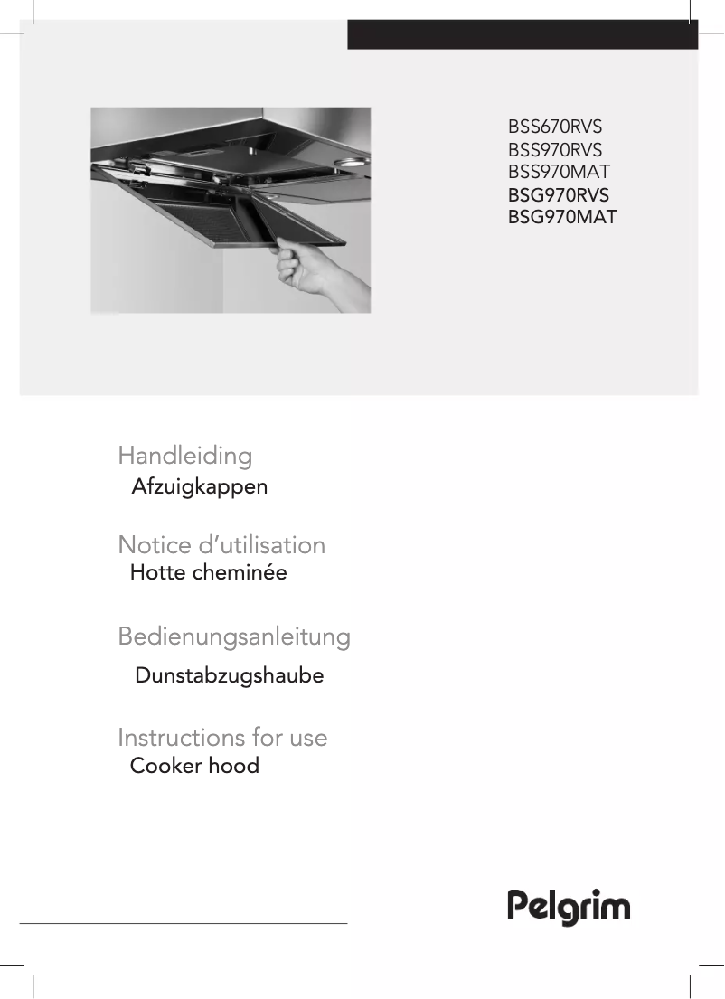 Page 1 of the manual User Manual Pelgrim BSG970RVS