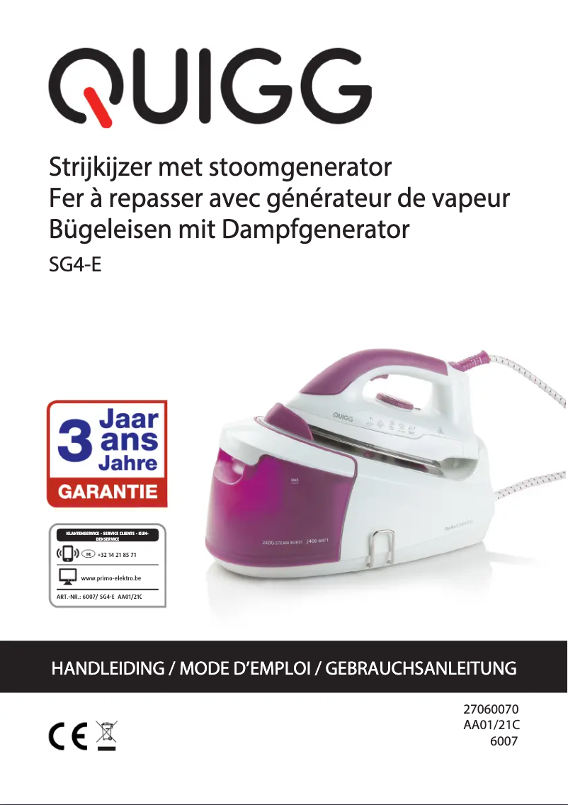 Page 1 of the manual User Manual Primo SG4