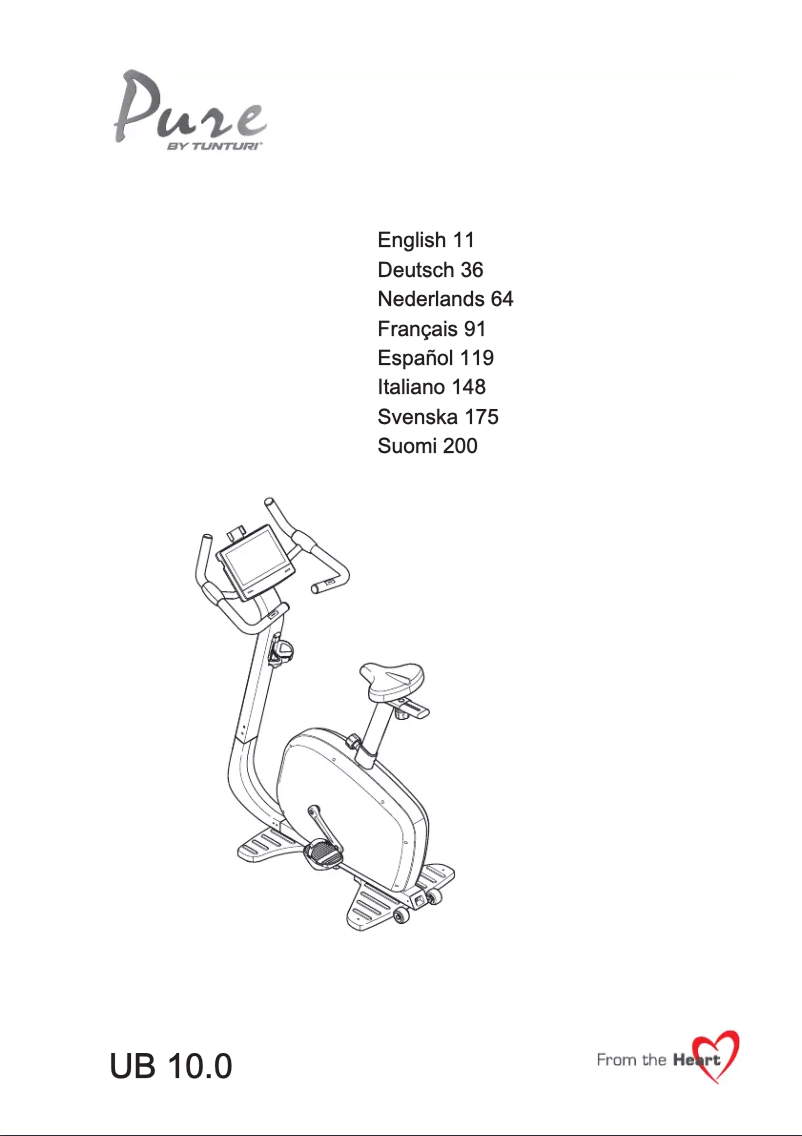 First page image of the manual for Pure UB 10.0