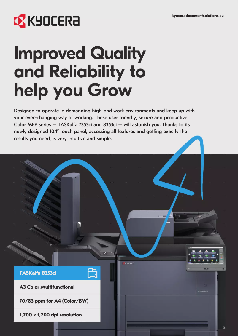 First page image of the manual for TASKalfa 8353ci