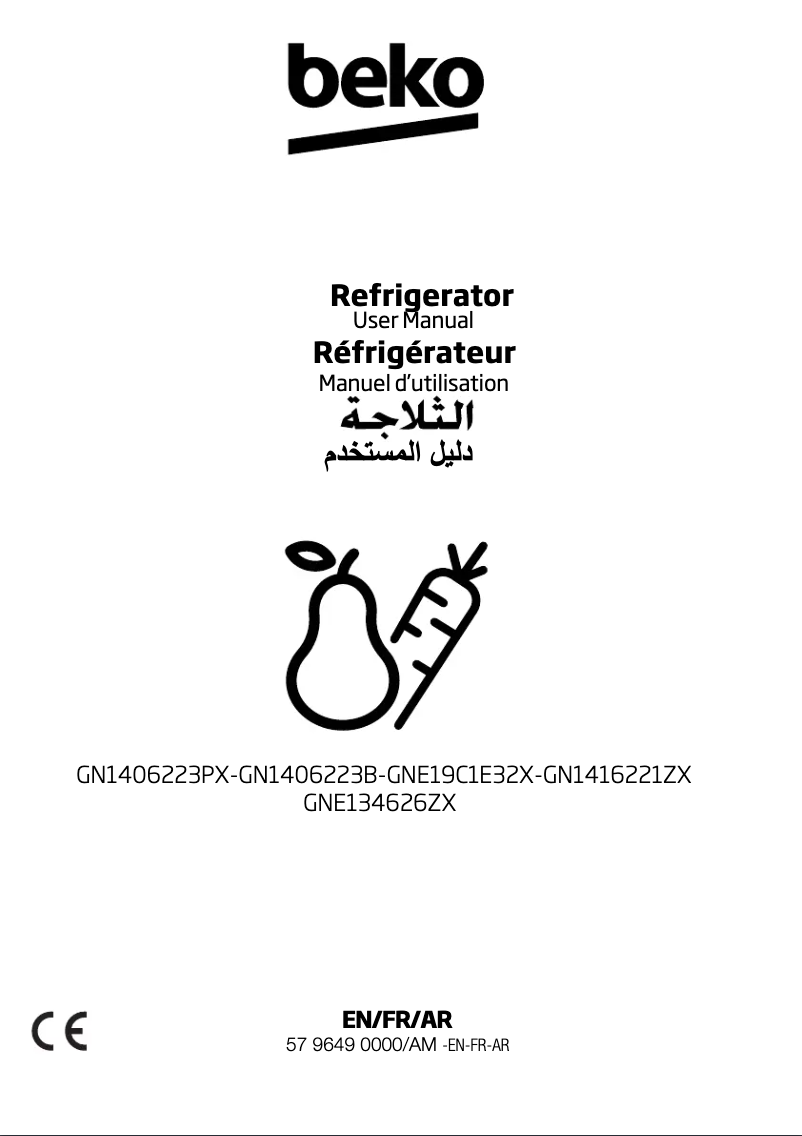 First page image of the manual for GNE134626ZX