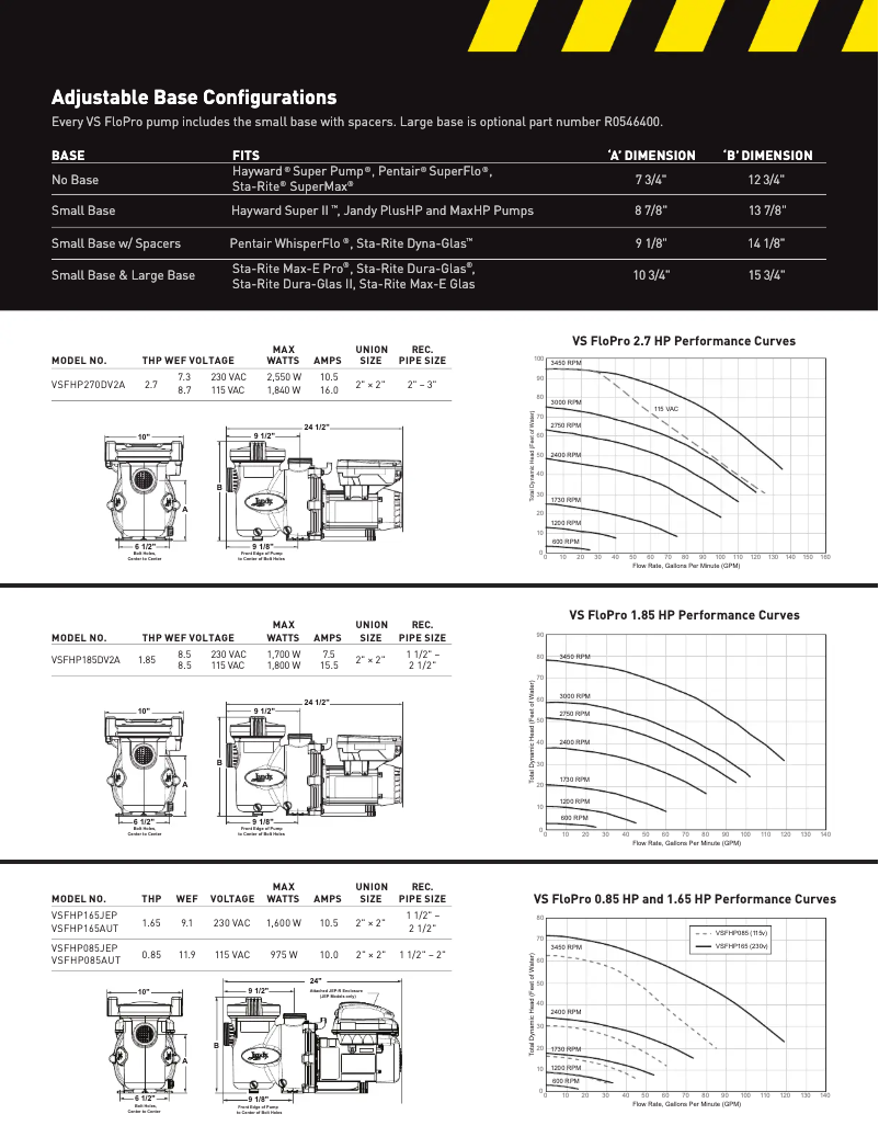 First page image of the manual for VSFHP185DV2AS