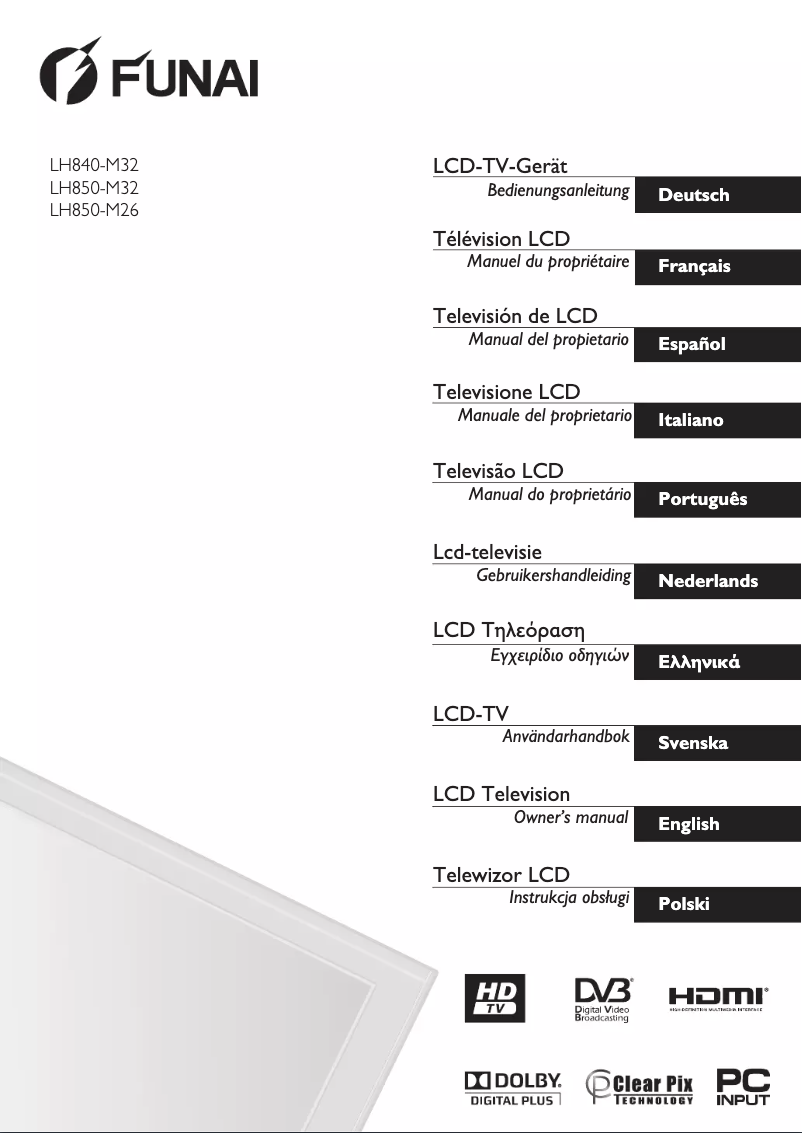 Page 1 de la notice Manuel utilisateur Funai LH840-M32