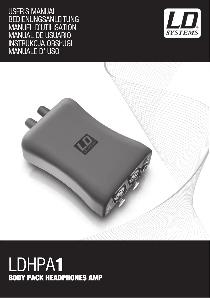 First page image of the manual for LDHPA1