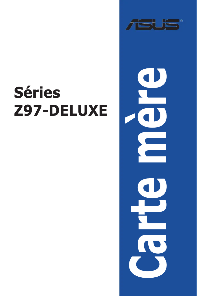 Page 1 of the manual User Manual Asus Z97-DELUXE