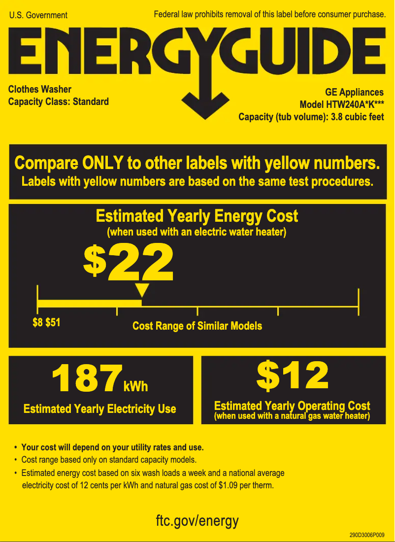 First page image of the manual for HTW240ASKWS