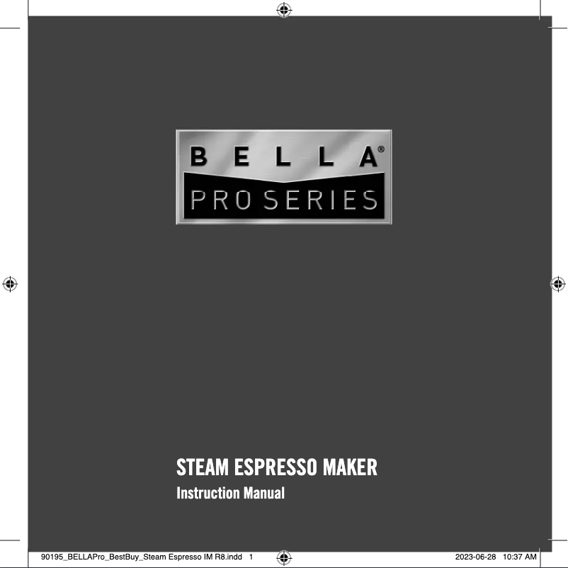 First page image of the manual for Steam Espresso Maker 90195
