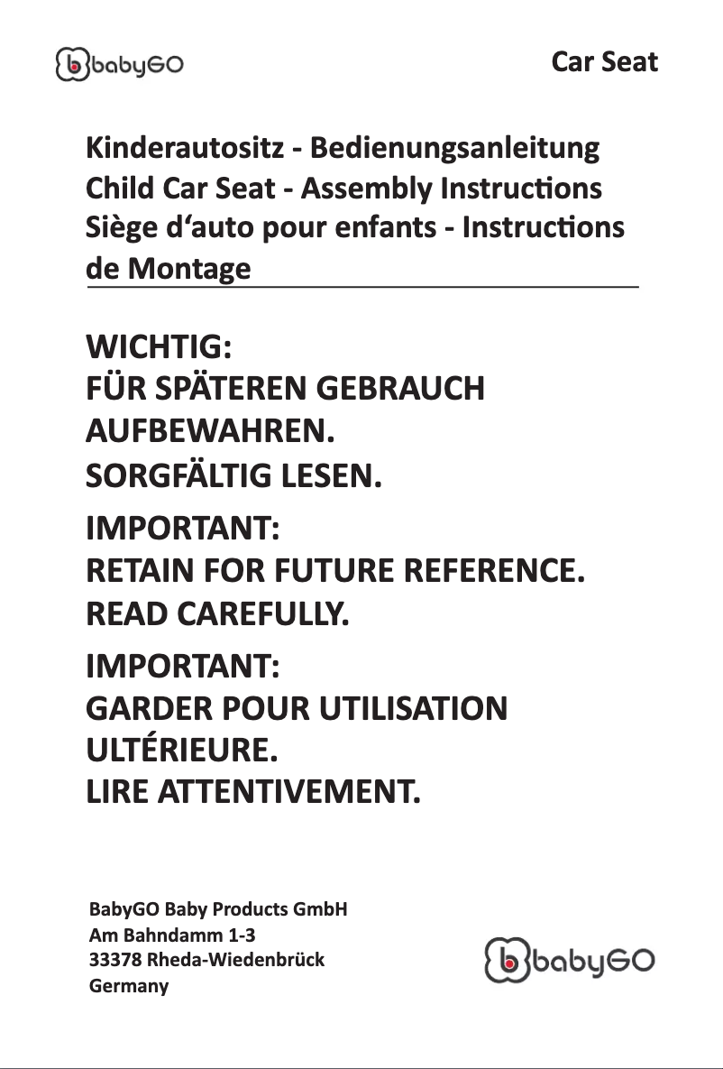 First page image of the manual for FreeMove