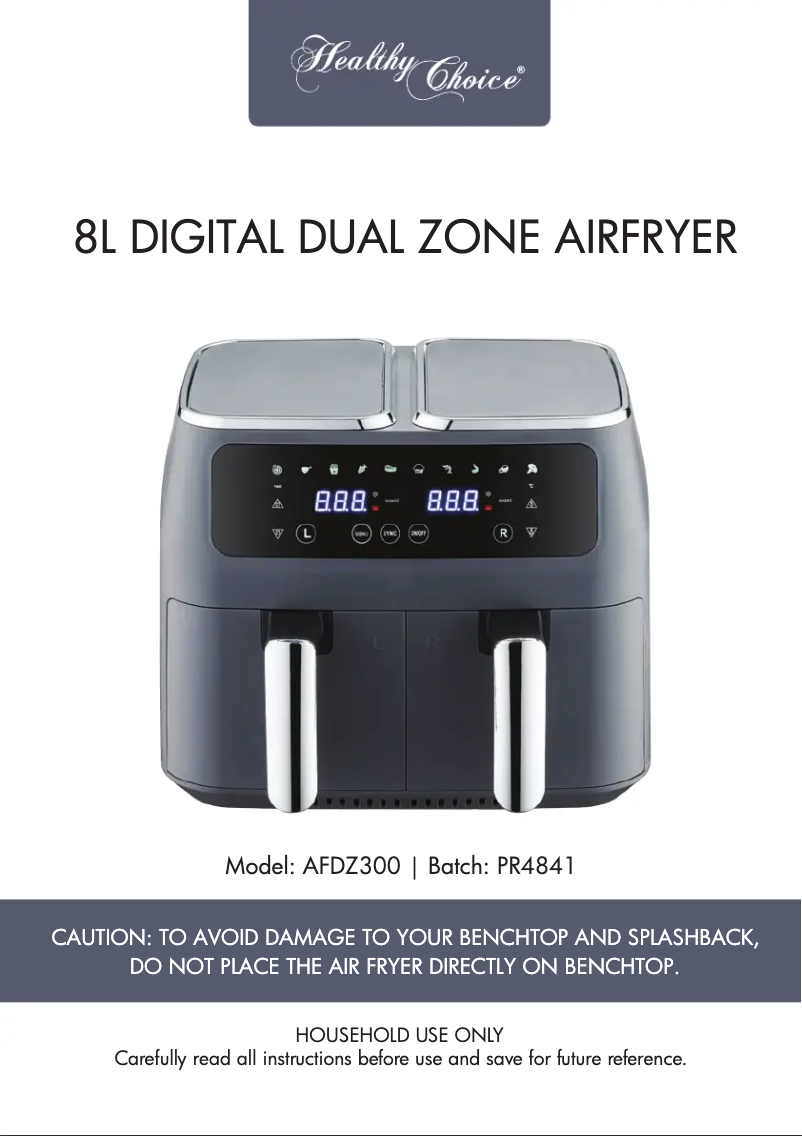 First page image of the manual for AFDZ300