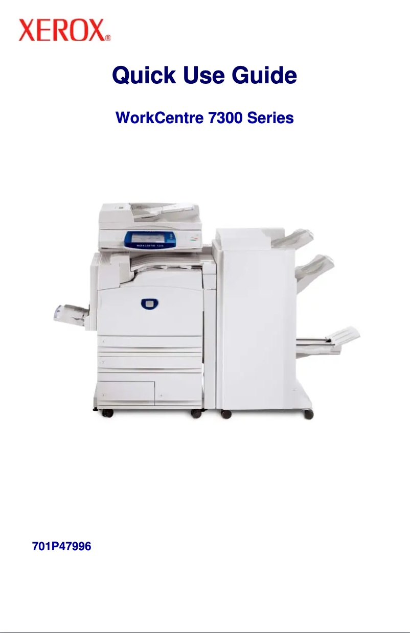 Page 1 of the manual User Manual Xerox WorkCentre 7346V RLX