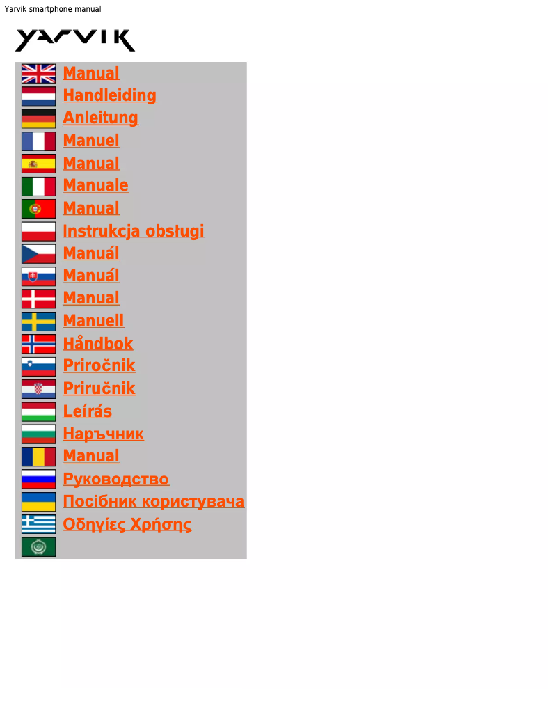 Page 1 of the manual User Manual Yarvik Ingenia Nimity SMP40-200