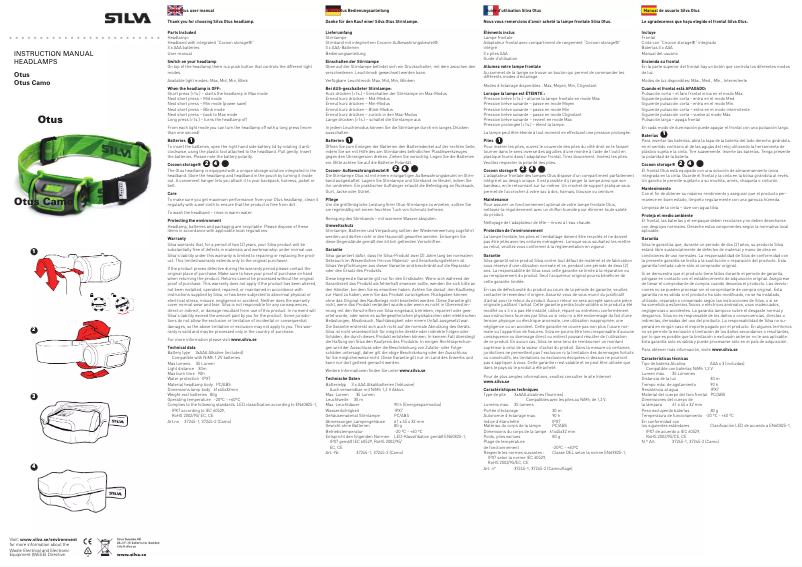 Page 1 de la notice Manuel utilisateur Silva Otus