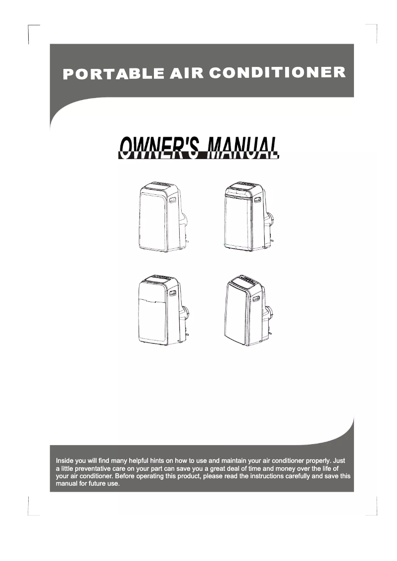 First page image of the manual for IPAH14KS