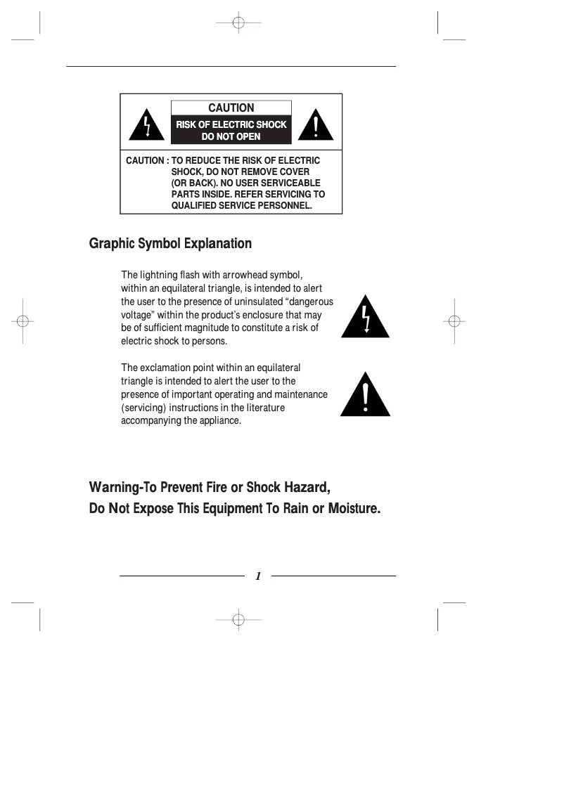 First page image of the manual for SSC-1000