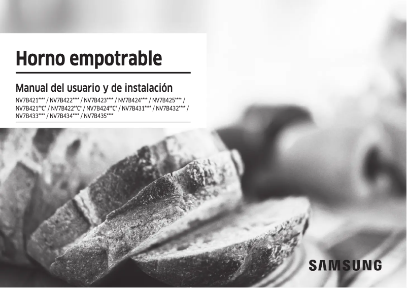 First page image of the manual for NV7B4245VAK