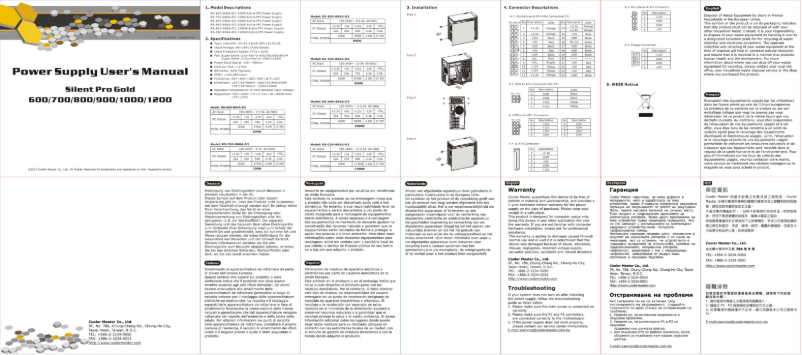 First page image of the manual for Silent Pro Gold