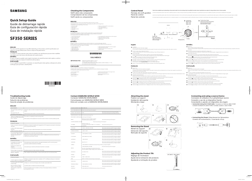 Page 1 of the manual User Manual Samsung LS19F350HNLXZX