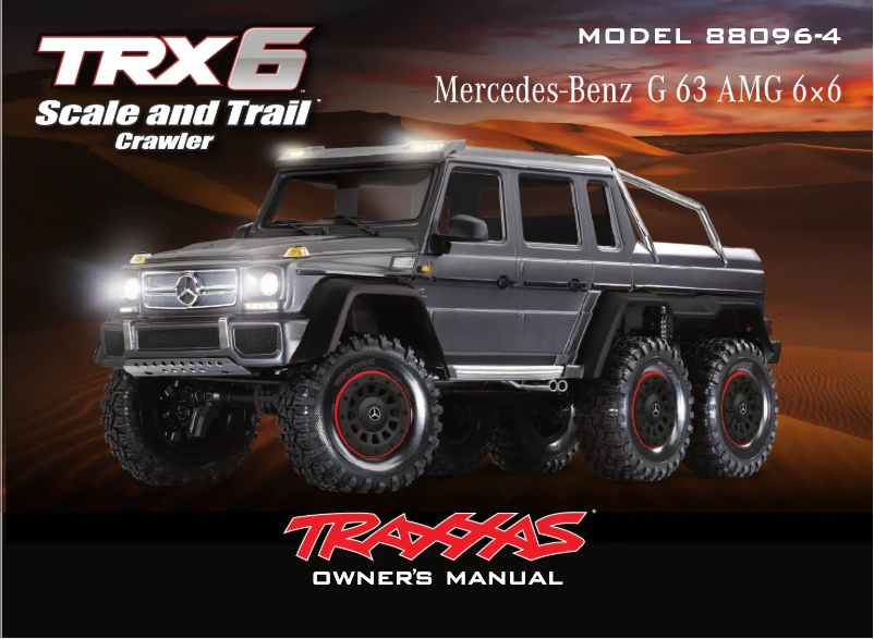 Page 1 of the manual User Manual Traxxas Mercedes-Benz G 63 AMG