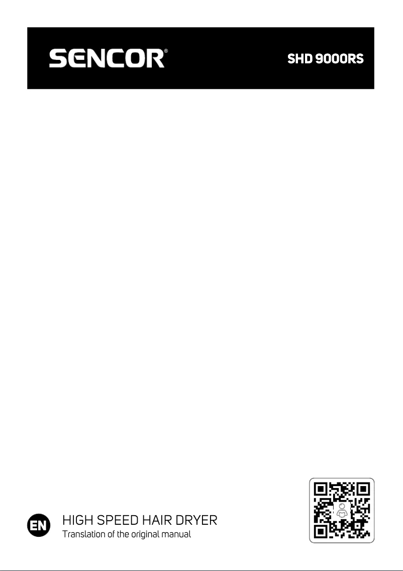 First page image of the manual for SHD 9000RS