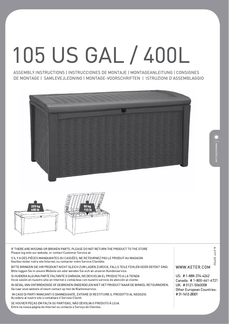 Image de la première page du manuel de l'appareil Borneo