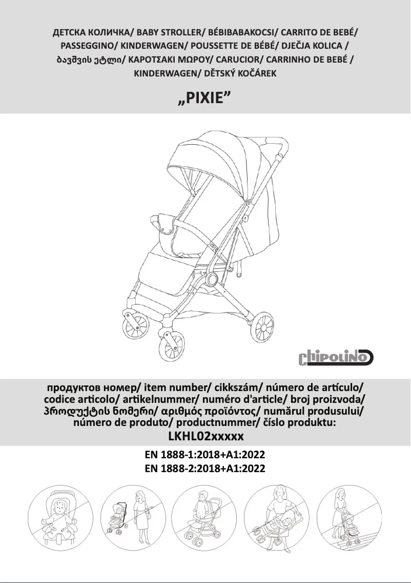 First page image of the manual for Pixie