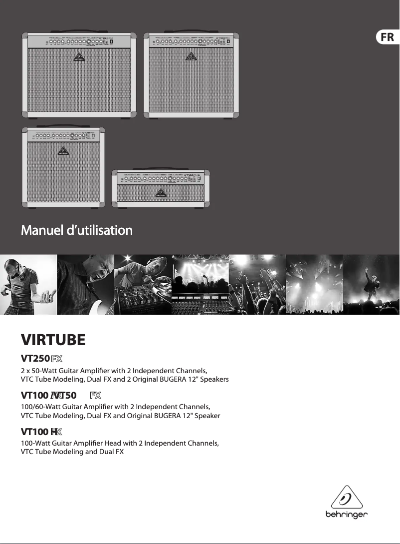 First page image of the manual for Virtube VT100FX