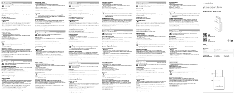 Page 1 of the manual User Manual Nedis WSNWM310BK