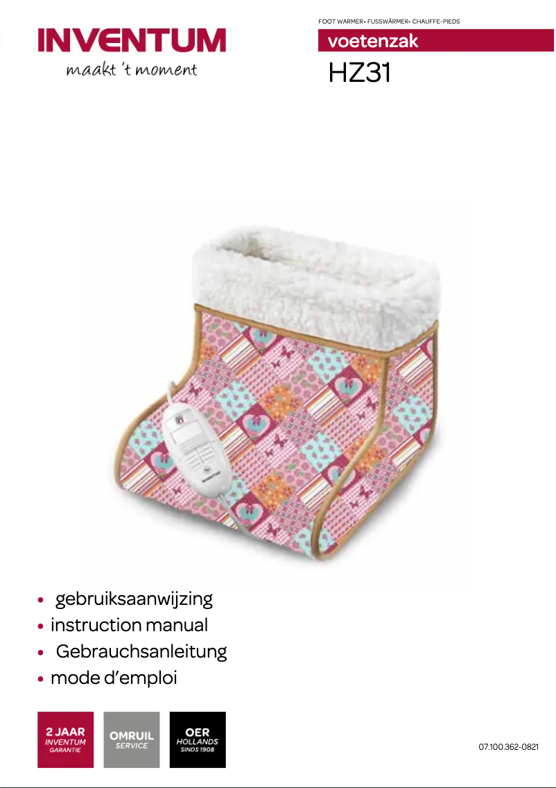 Page 1 of the manual User Manual Inventum HZ31