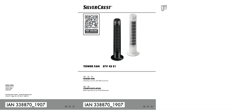 First page image of the manual for STV 45 E1