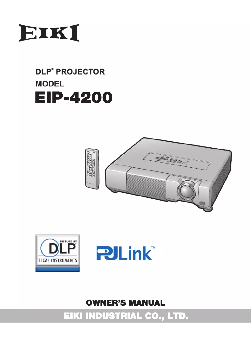 First page image of the manual for EIP-4200