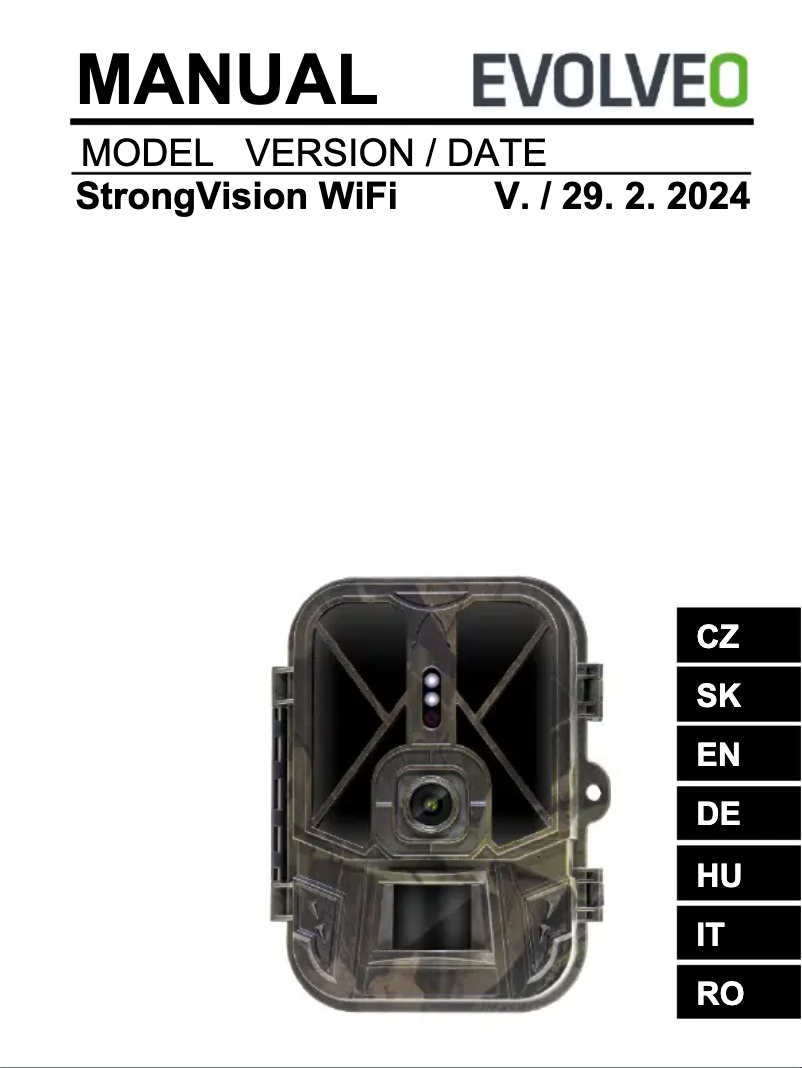 First page image of the manual for StrongVision PRO WiFi