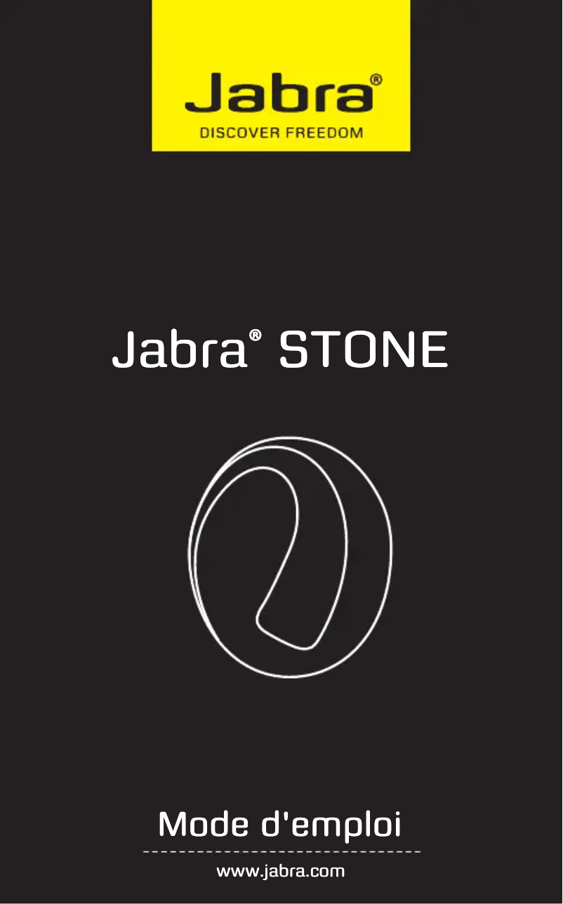 Page 1 of the manual User Manual Jabra Stone