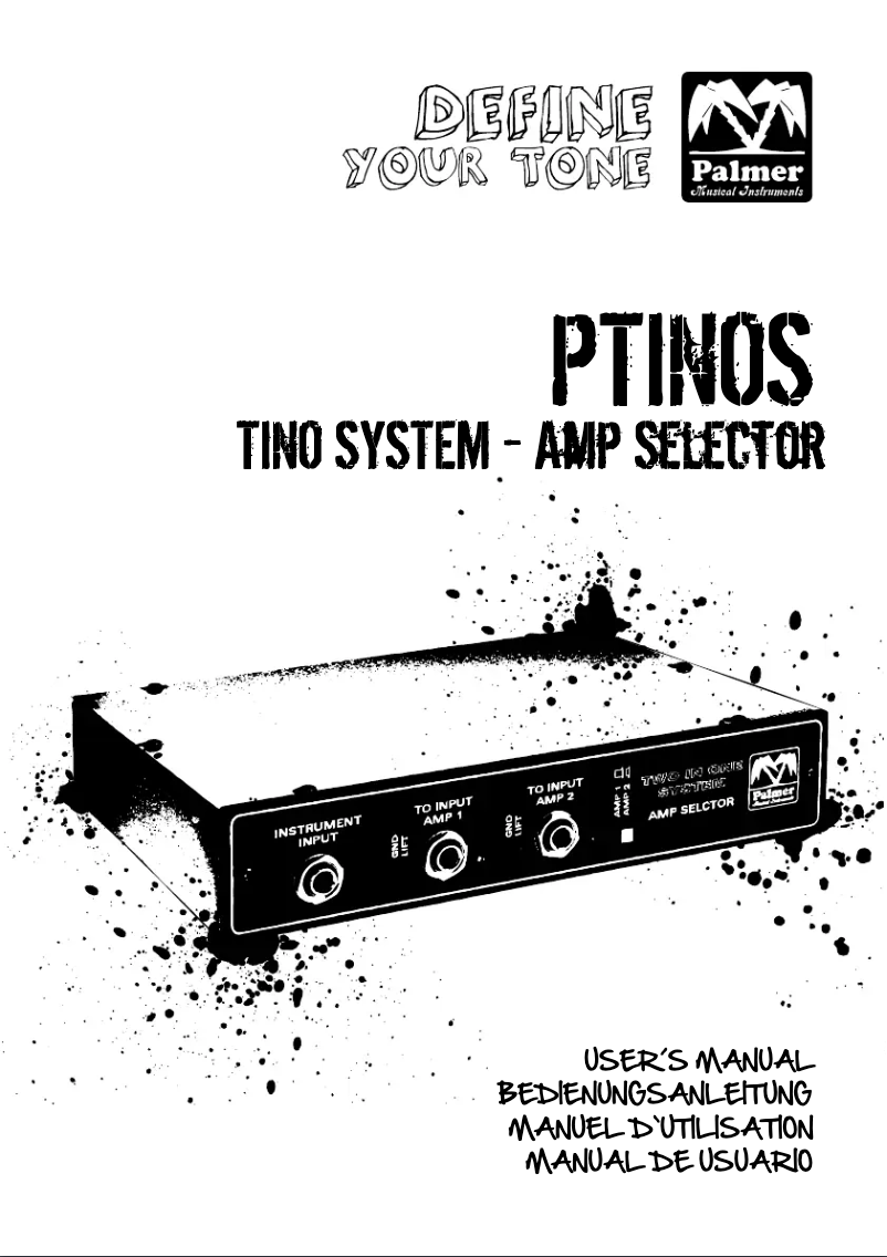 Page 1 of the manual User Manual Palmer PTINOS