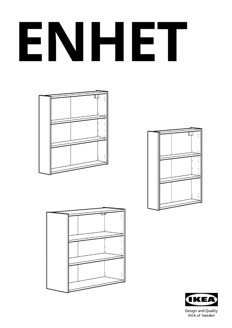 First page image of the manual for ENHET 704.406.04