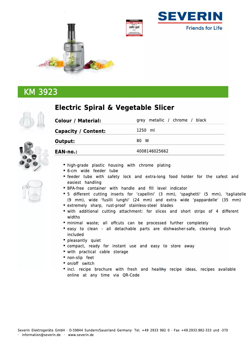 Image de la première page du manuel de l'appareil KM 3923