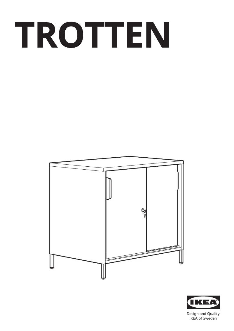 Page 1 of the manual User Manual Ikea TROTTEN 204.748.61